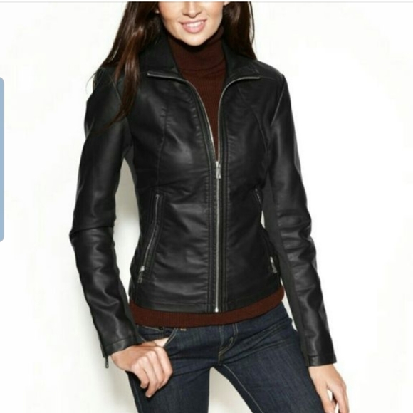 Kenneth Cole Reaction Jackets & Blazers - Kenneth Cole reaction faux leather jacket size S